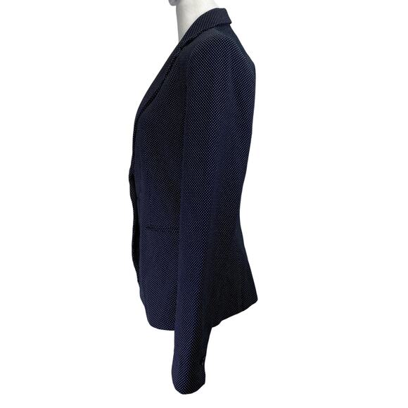 ZARA Polka Dot Blazer Womens 4 Black & White Suit Coat Business Casual Preppy - Picture 4 of 9